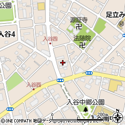 東京都足立区入谷2丁目12周辺の地図