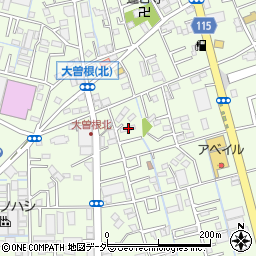埼玉県八潮市大曽根840周辺の地図