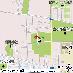 千葉県松戸市金ケ作周辺の地図