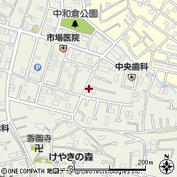 松戸中和倉郵便局周辺の地図