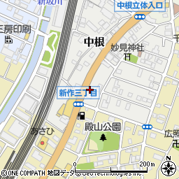 千葉県松戸市中根538周辺の地図