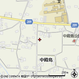 長野県伊那市東春近中殿島2418周辺の地図