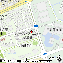 ＵＲ千葉ＮＴファーストアベニュー小倉台１－４－７周辺の地図