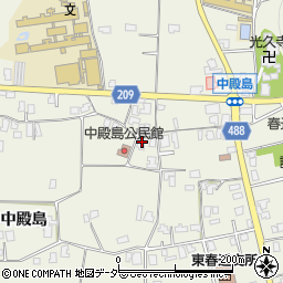 長野県伊那市東春近中殿島2448周辺の地図