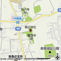 長野県伊那市東春近中殿島7393周辺の地図