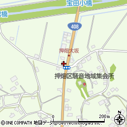 成田押畑郵便局周辺の地図