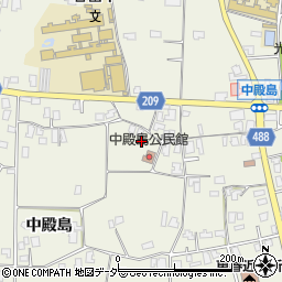 長野県伊那市東春近中殿島2443周辺の地図