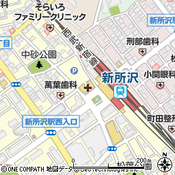 凡凡堂　新所沢駅前店補聴器コーナー周辺の地図