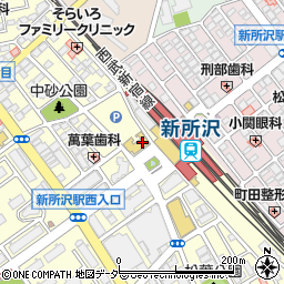 メガネの凡凡堂新所沢駅前店周辺の地図