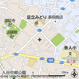 おそうじ本舗　足立・西新井店周辺の地図