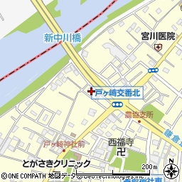 埼玉県三郷市戸ヶ崎2292周辺の地図
