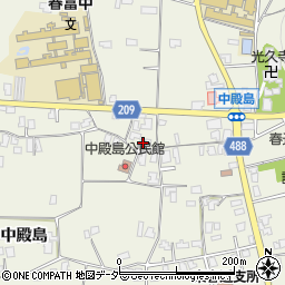 長野県伊那市東春近中殿島2375周辺の地図