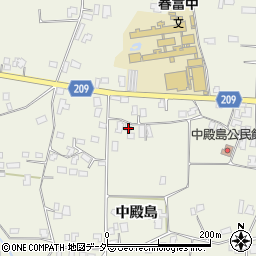 長野県伊那市東春近中殿島2415周辺の地図