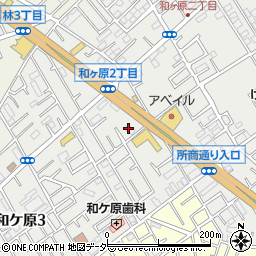 ファミリーマートバイパス所沢和ケ原店周辺の地図