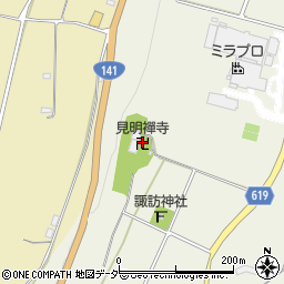 見明襌寺周辺の地図