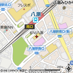 八潮駅前郵便局周辺の地図
