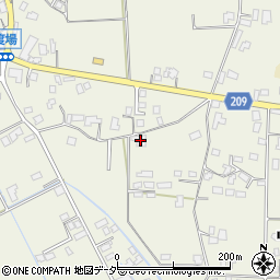 長野県伊那市東春近中殿島1639周辺の地図