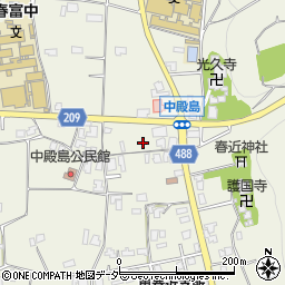 長野県伊那市東春近中殿島1814-1周辺の地図