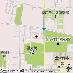 千葉県松戸市金ケ作349-65周辺の地図
