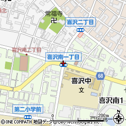 喜沢南１周辺の地図