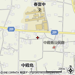 長野県伊那市東春近中殿島2400-5周辺の地図