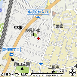 千葉県松戸市中根周辺の地図