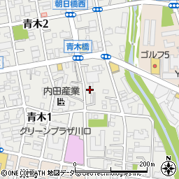 埼玉県川口市青木1丁目周辺の地図