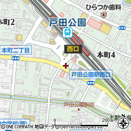 ファミリーマート戸田公園駅前店周辺の地図