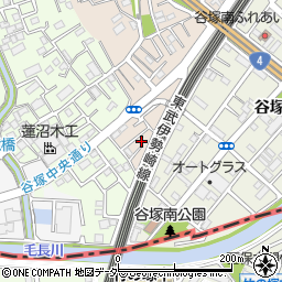 埼玉県草加市谷塚町366-15周辺の地図