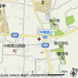 長野県伊那市東春近中殿島2343-2周辺の地図