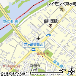 埼玉県三郷市戸ヶ崎2306周辺の地図