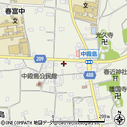長野県伊那市東春近中殿島2364周辺の地図
