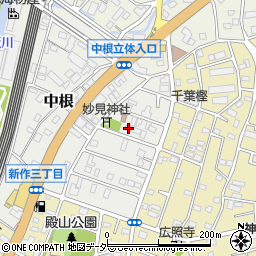 千葉県松戸市中根454周辺の地図