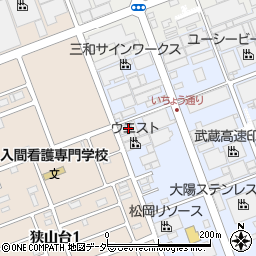埼玉県入間市宮寺4081-1周辺の地図