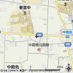 長野県伊那市東春近中殿島2378周辺の地図