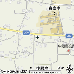 長野県伊那市東春近中殿島1730周辺の地図