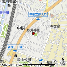 千葉県松戸市中根457周辺の地図