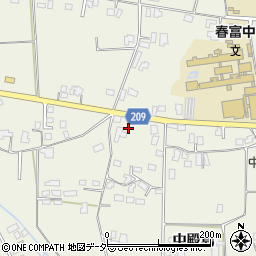 長野県伊那市東春近中殿島2515-4周辺の地図
