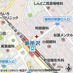 セブンイレブン新所沢駅東口店周辺の地図