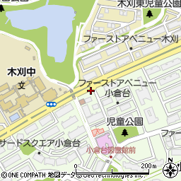 ファミリーマート印西小倉台店周辺の地図