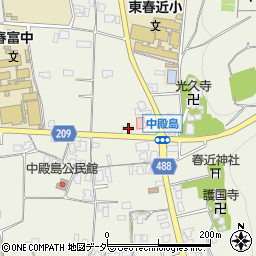 長野県伊那市東春近中殿島2352周辺の地図