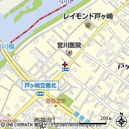 埼玉県三郷市戸ヶ崎2342-14周辺の地図