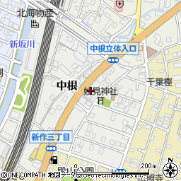 千葉県松戸市中根417周辺の地図