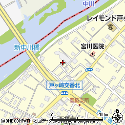 埼玉県三郷市戸ヶ崎2329周辺の地図