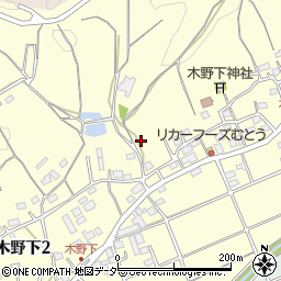 東京都青梅市木野下周辺の地図
