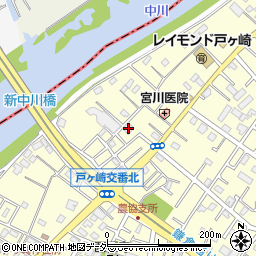 埼玉県三郷市戸ヶ崎2342-20周辺の地図