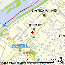 埼玉県三郷市戸ヶ崎2342-21周辺の地図