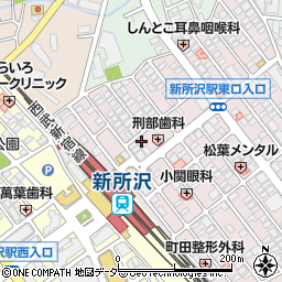 株式会社エイワ　新所沢店周辺の地図