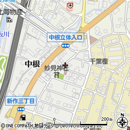 千葉県松戸市中根443周辺の地図
