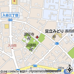 東京都足立区入谷2丁目周辺の地図